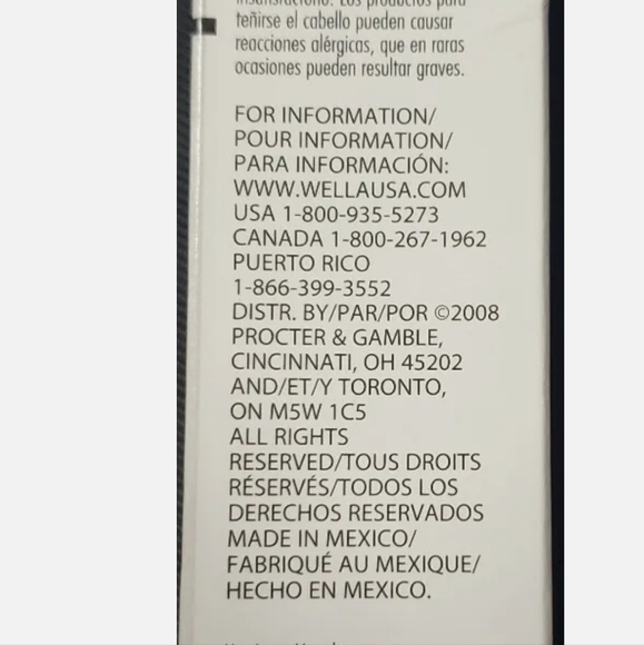 WELLA COLOR CHARM Conditioning Permanent Gel Tube 12w Hair Color ~ 2 oz - Picture 4 of 4